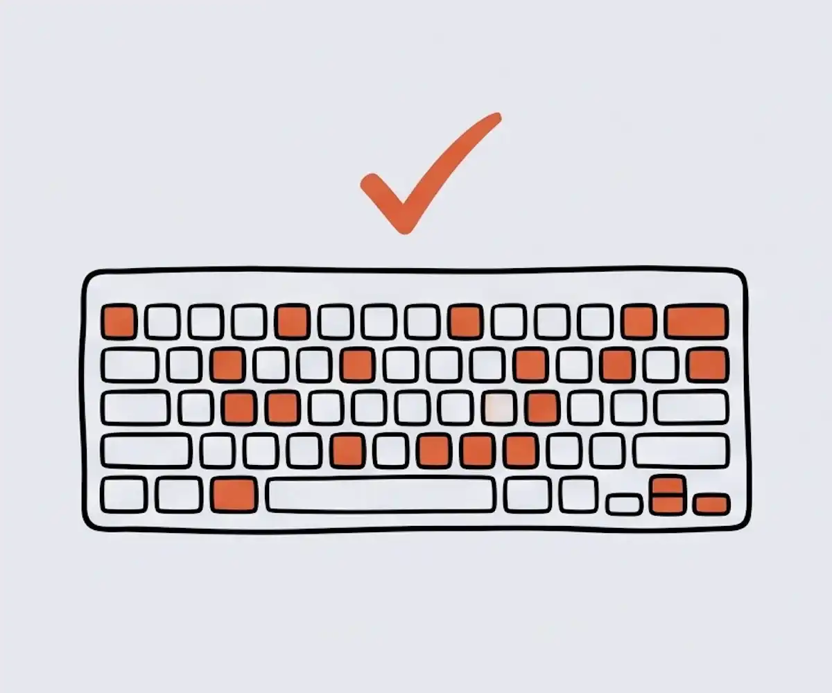 Testing every key on an on-screen keyboard
